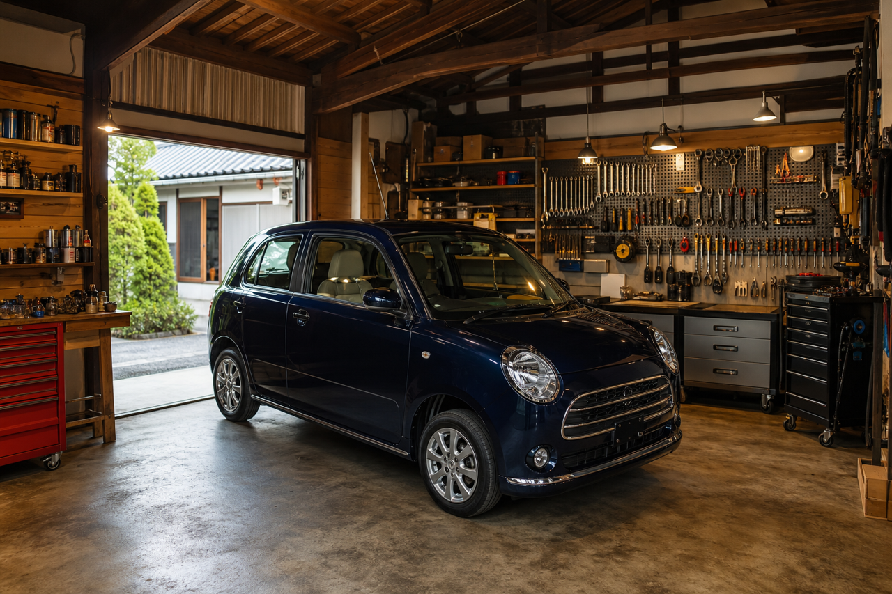 橋本自動車整備工場の工房